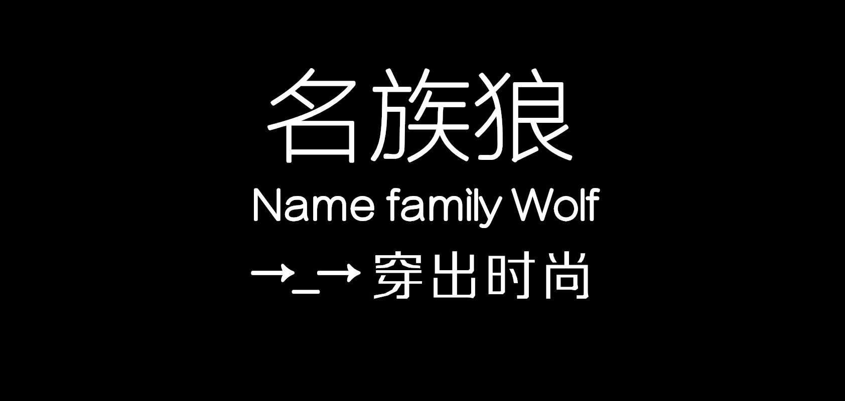 名族狼品牌logo