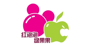 红泡泡绿果果品牌logo